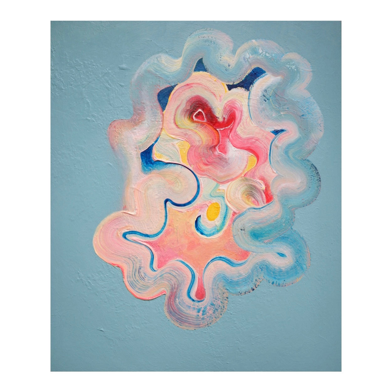 Colourful painting on canvas