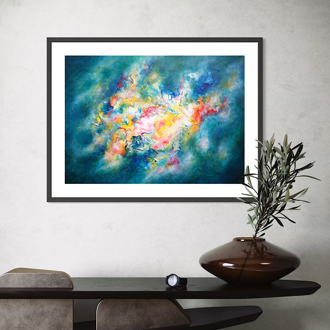 Unique wall decor uplifting abstract