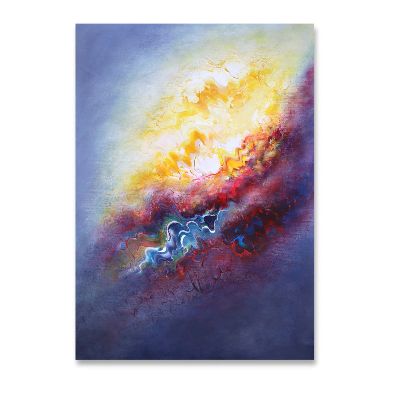 ‘Calm as the Dawn’ abstract painting on paper