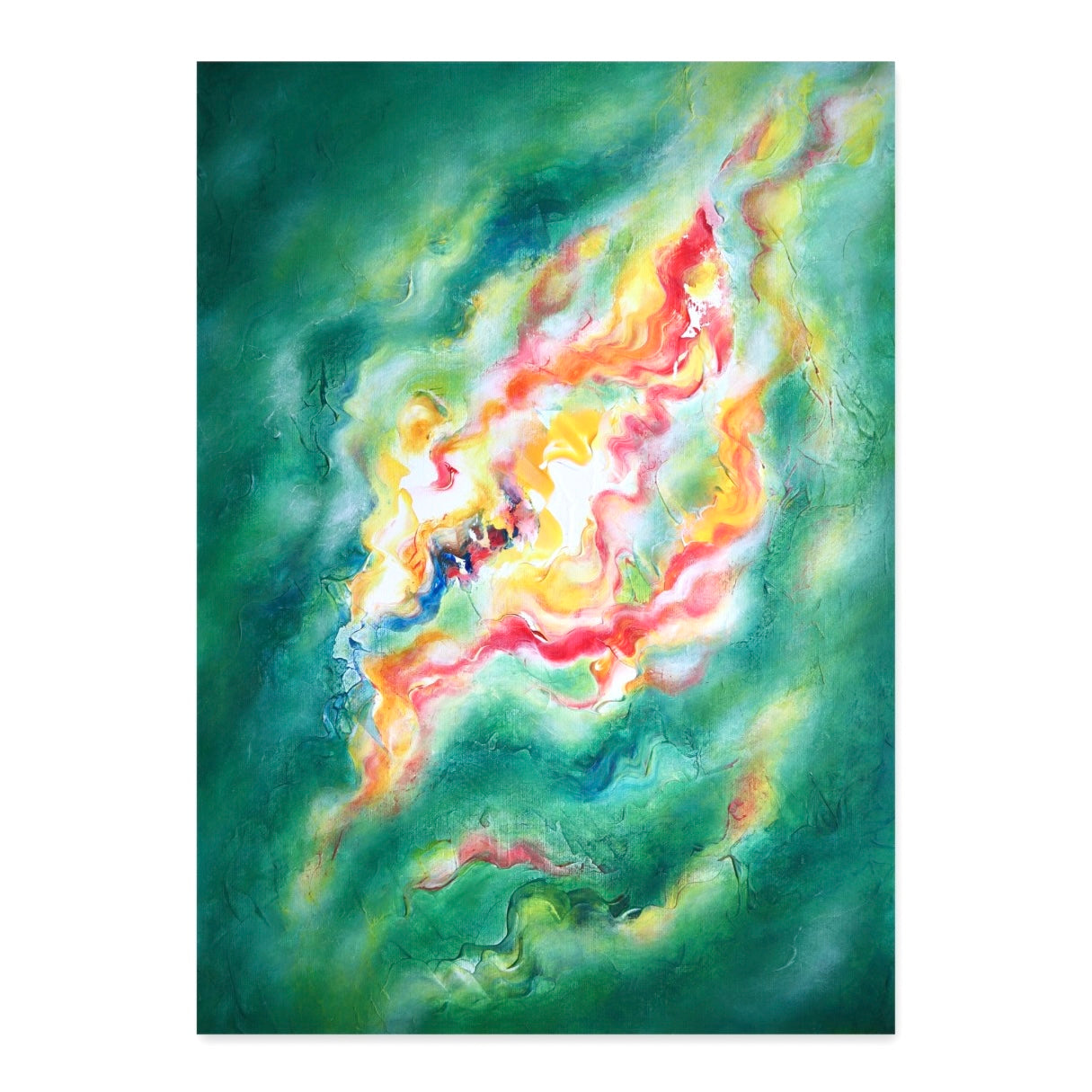 Green abstract art
