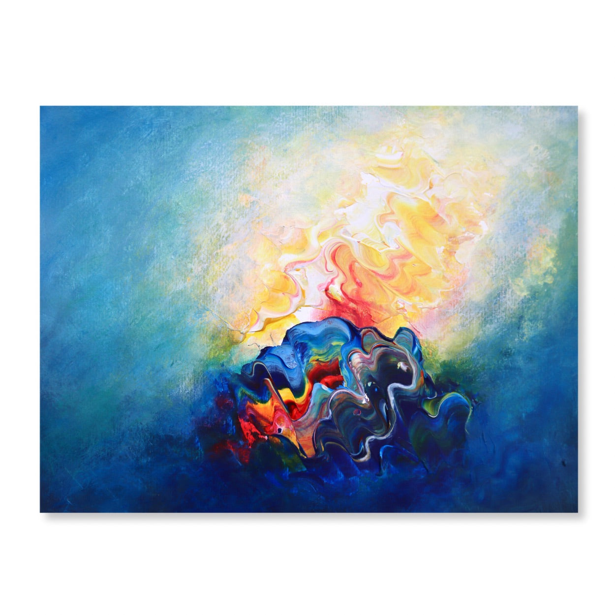 Abstract landscape painting