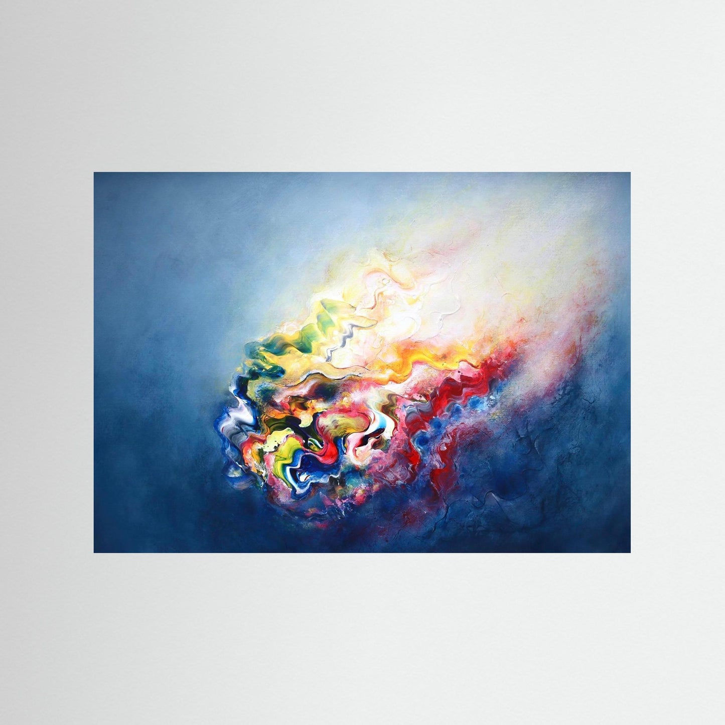 Vibrant abstract wall art
