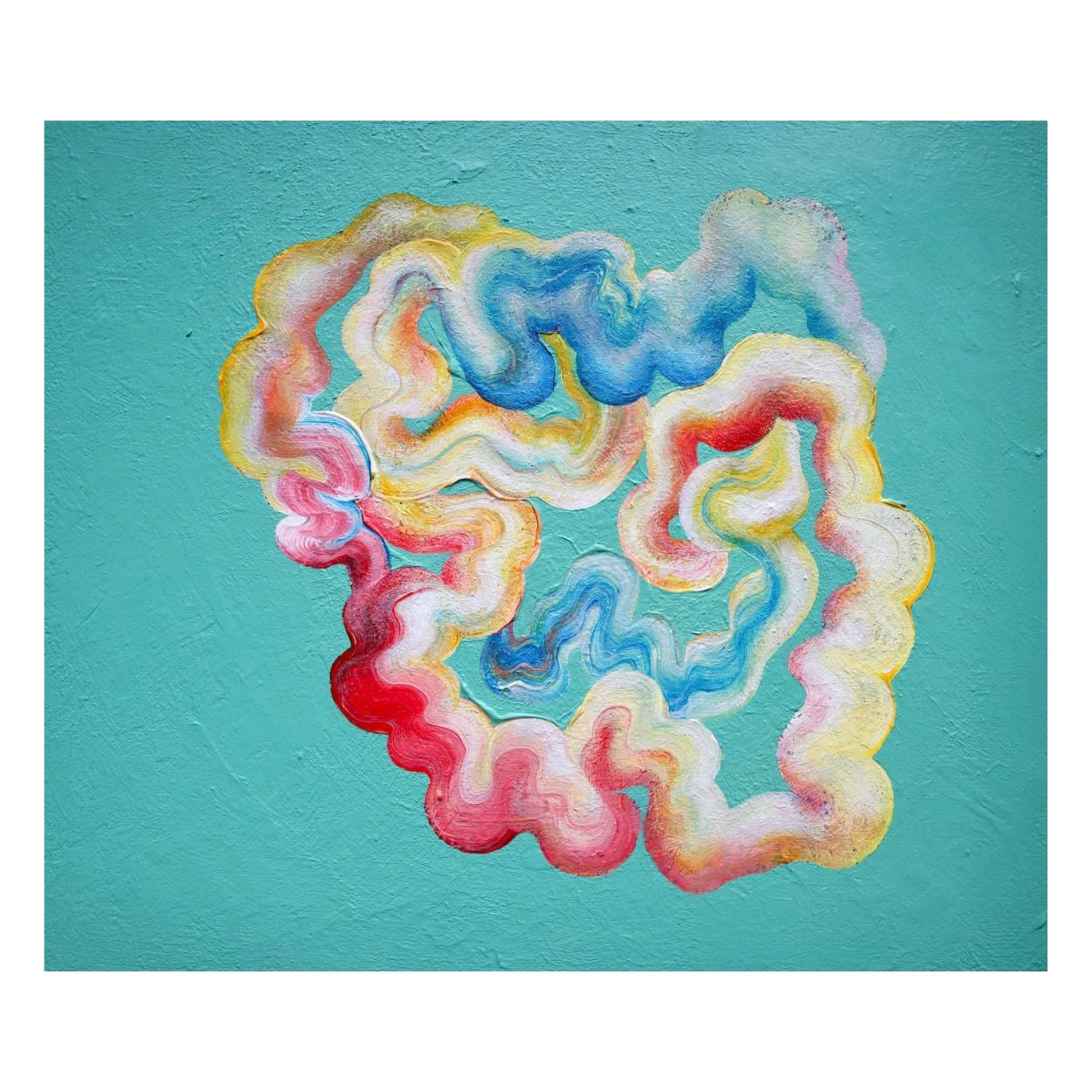 Unique and playful abstract painting