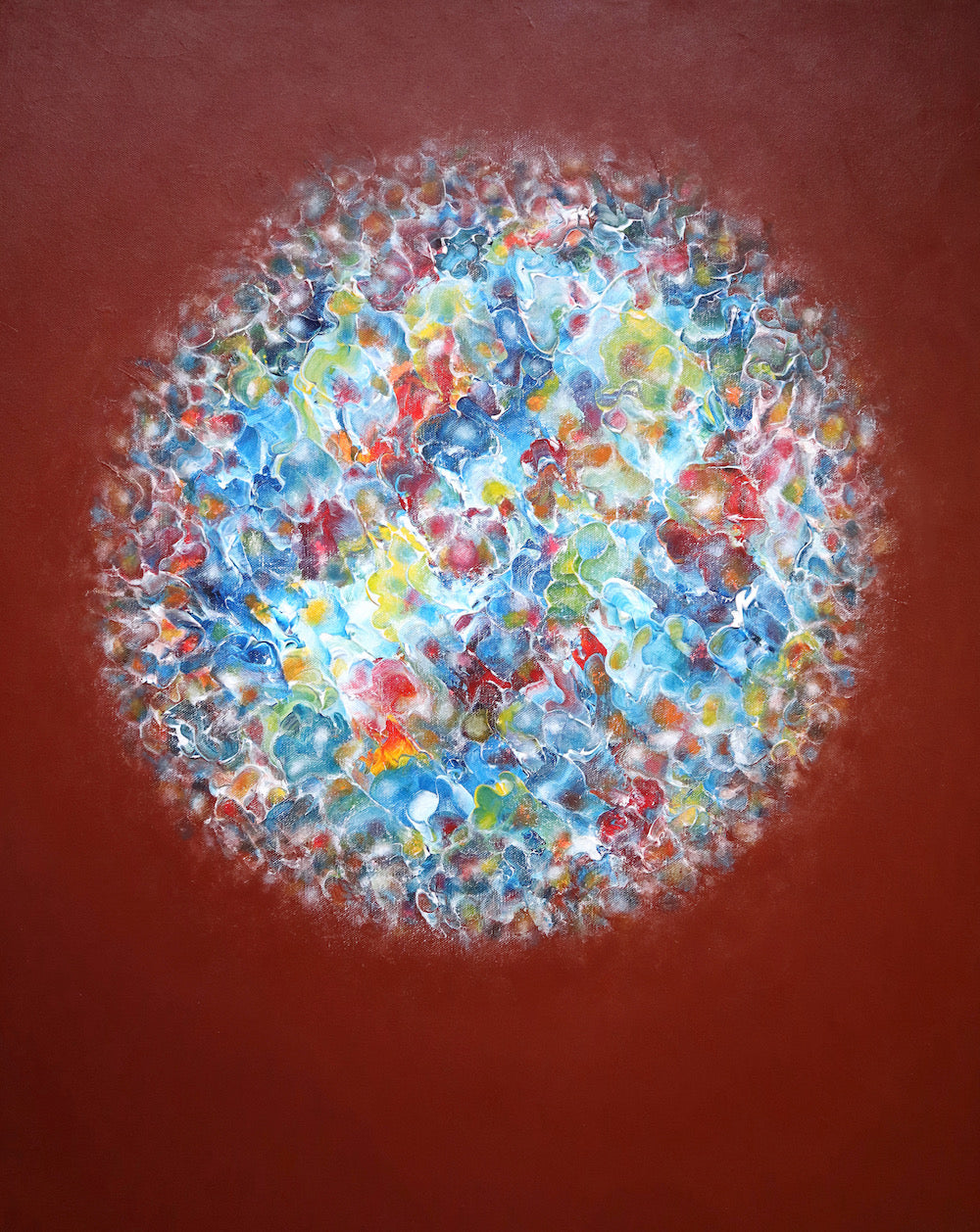 Unique abstract art on canvas
