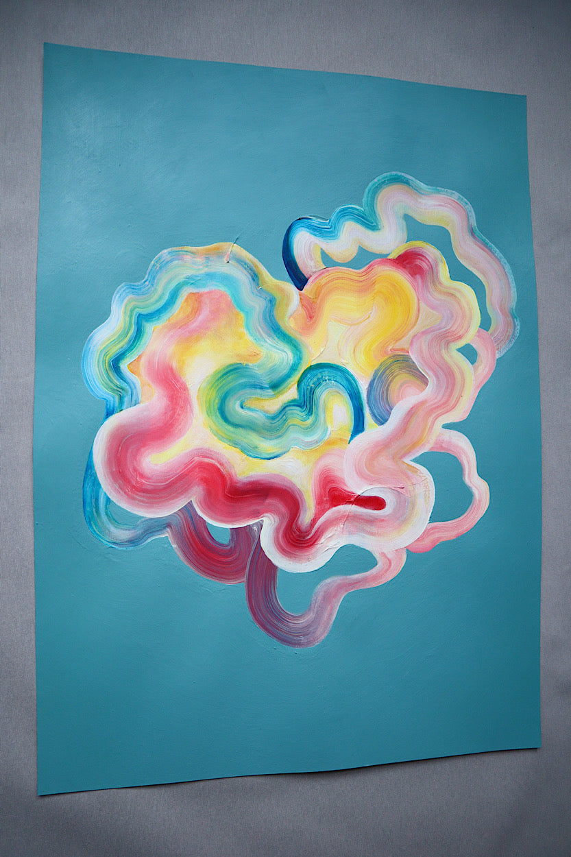 Vibrant flowing patterns