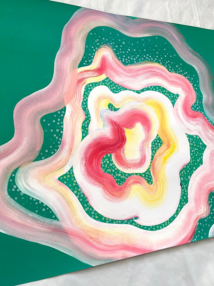 Vibrant abstract wall decor