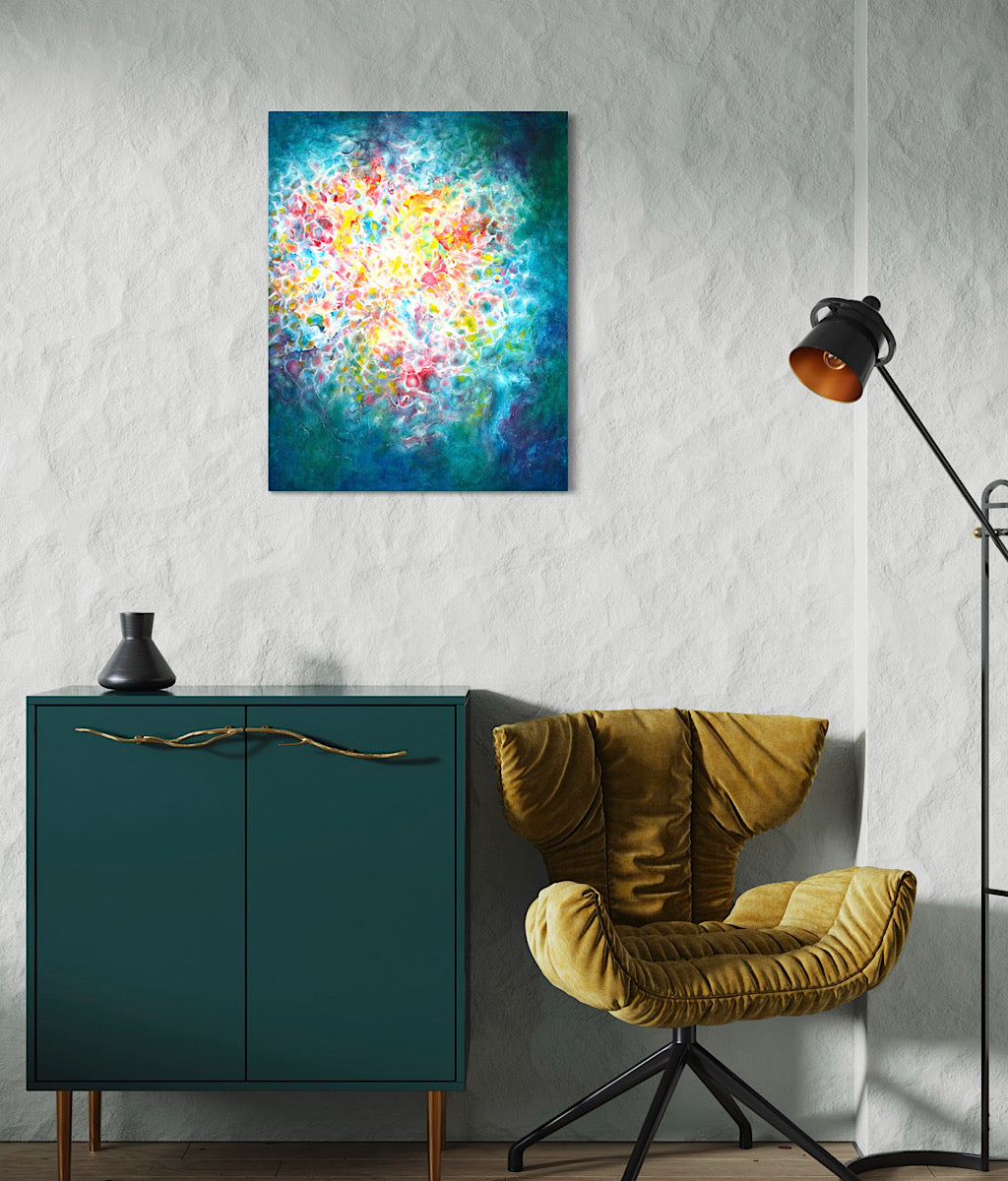 Vibrant abstract painting