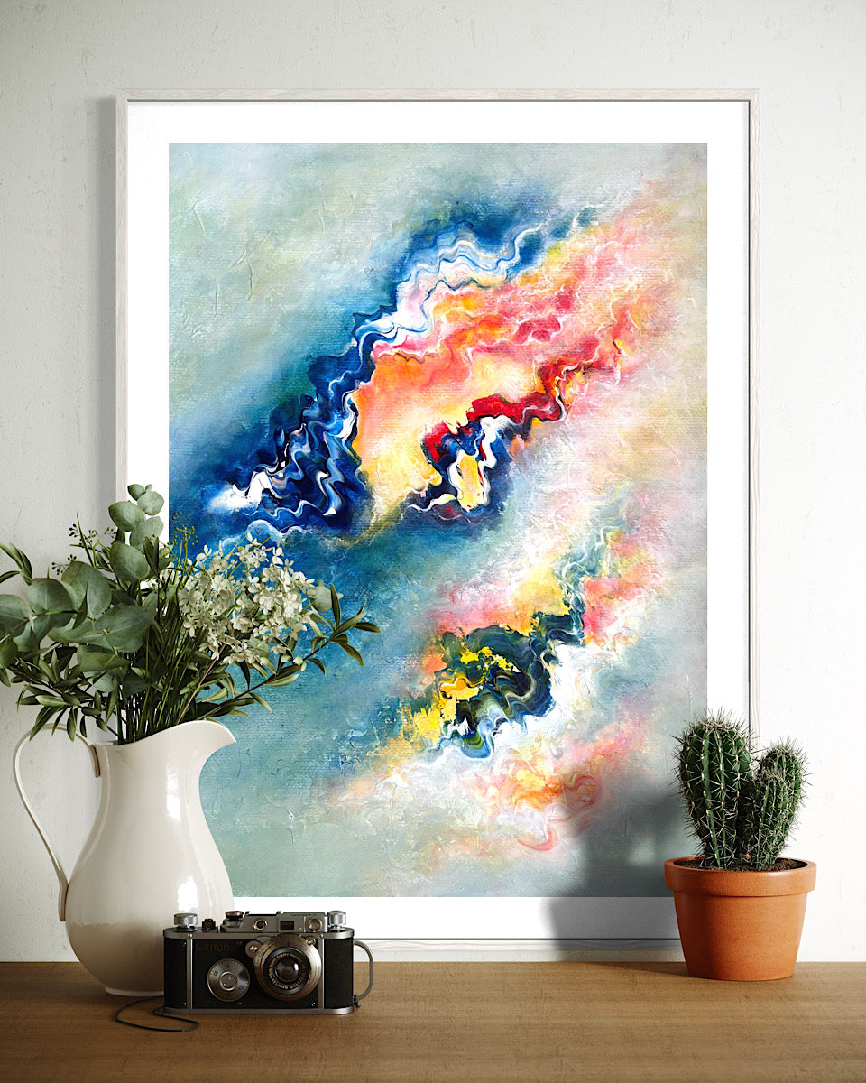 Uplifting abstract painting