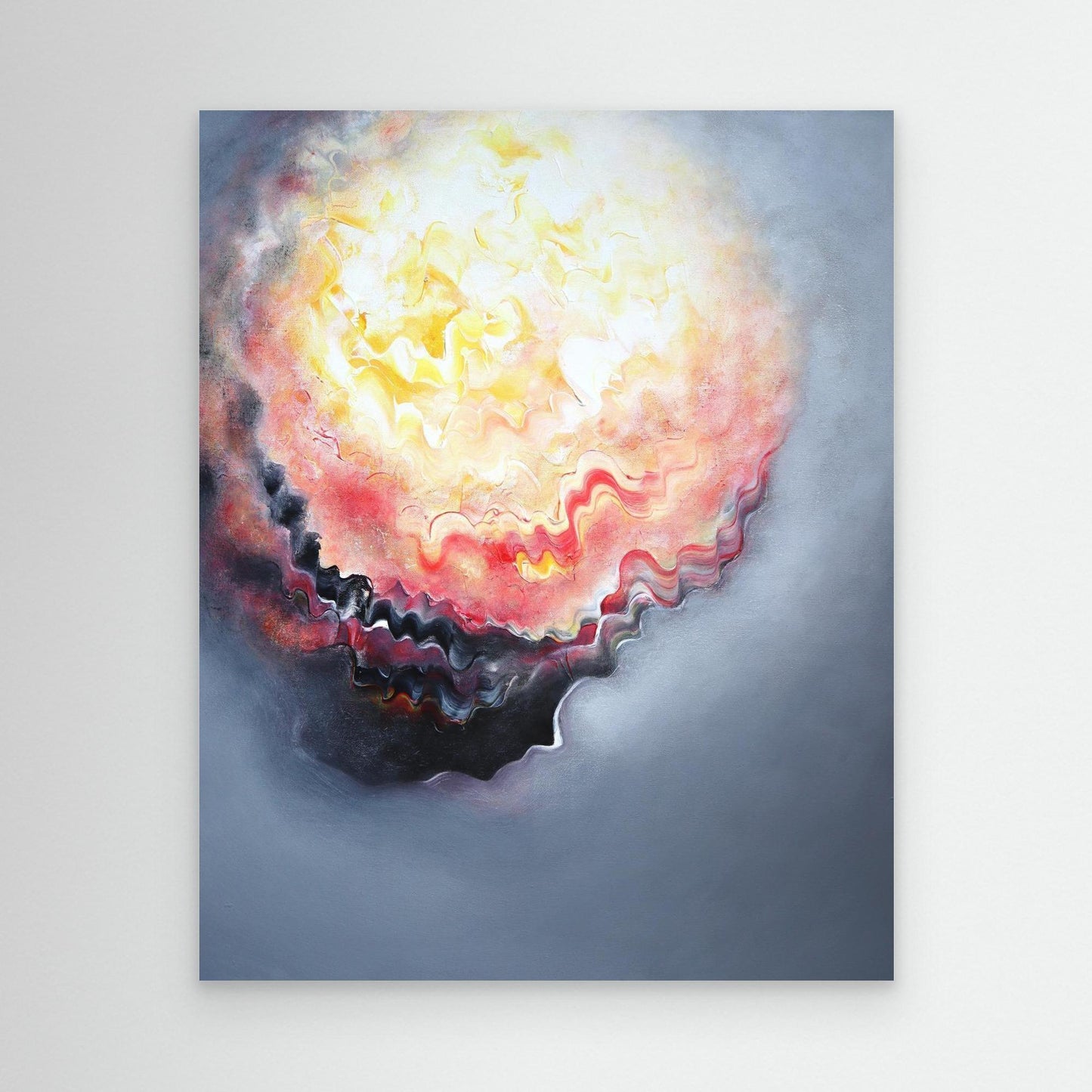 Glowing abstract print