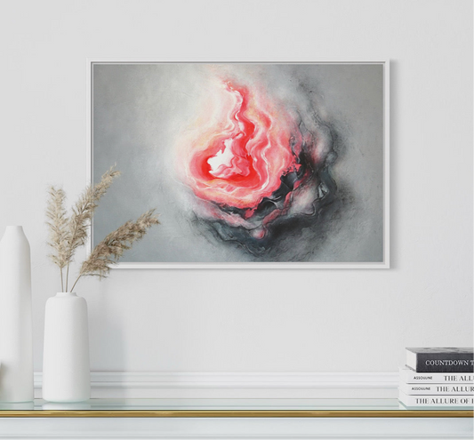 ‘Flourish’ abstract art print on canvas