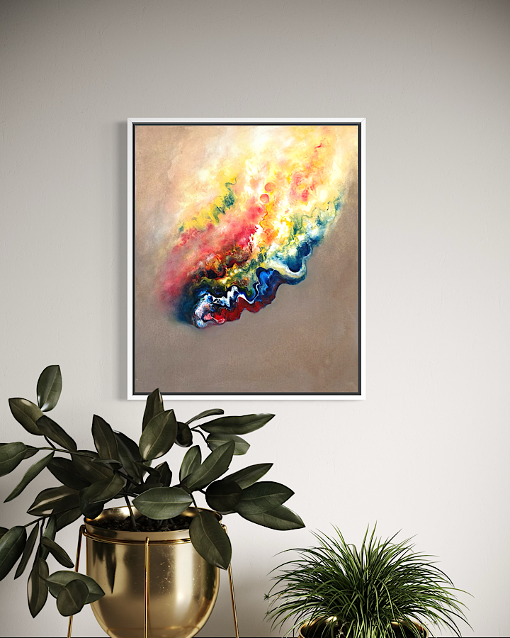 ‘An Earthly State’ - Framed Painting on Canvas