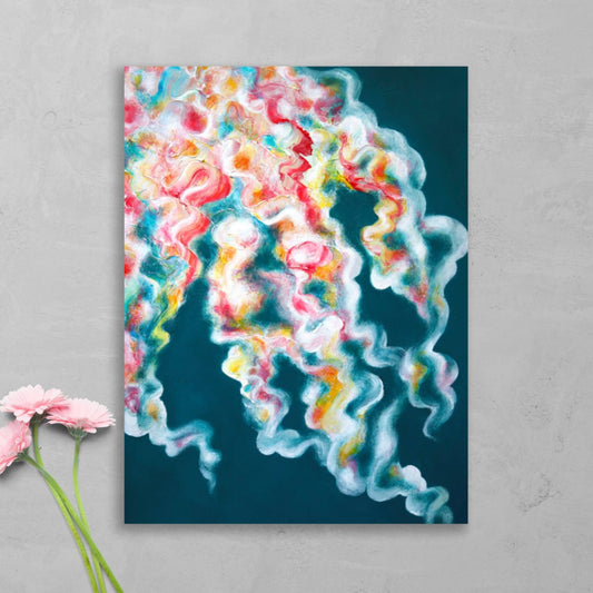Colourful abstract print 