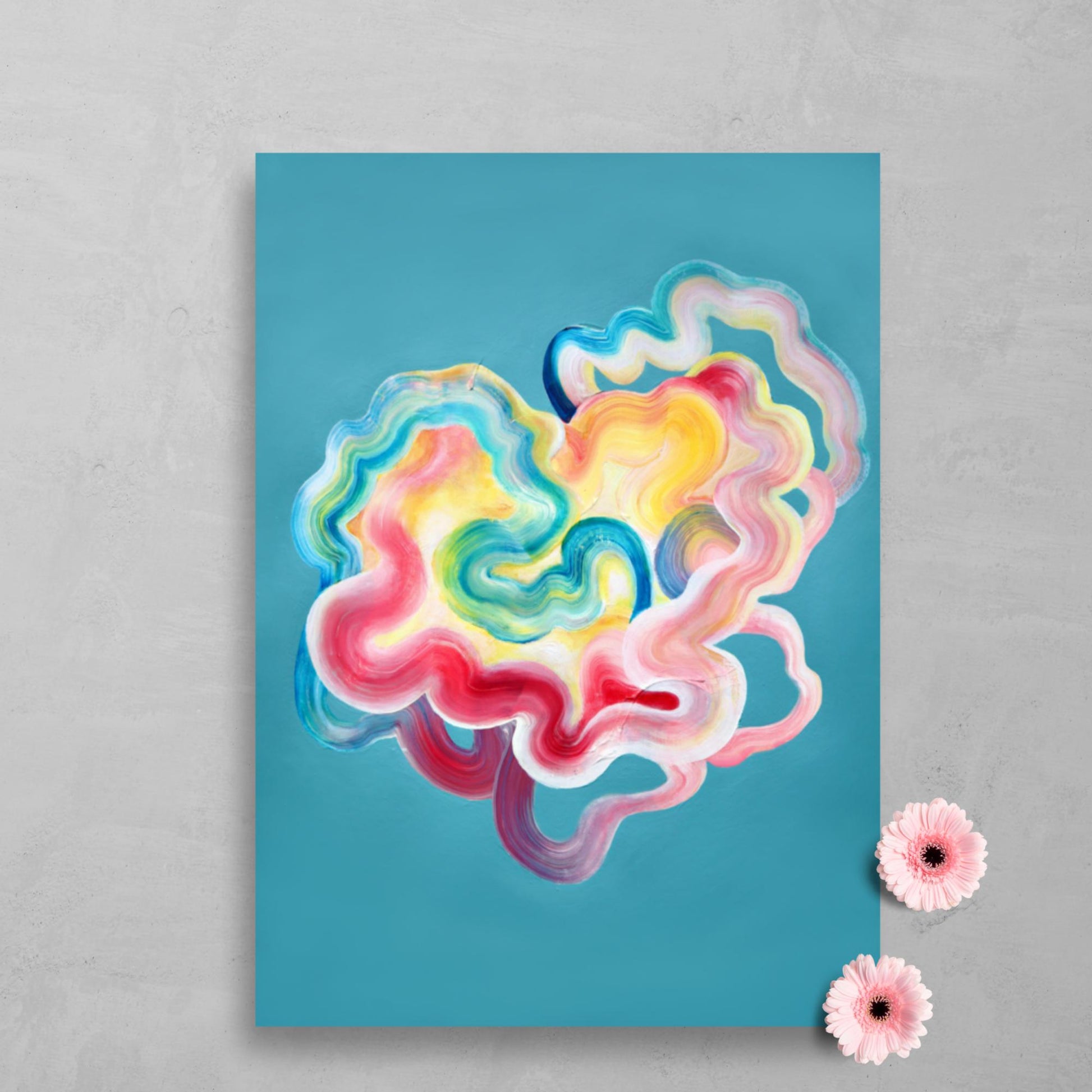 Vibrant contemporary print