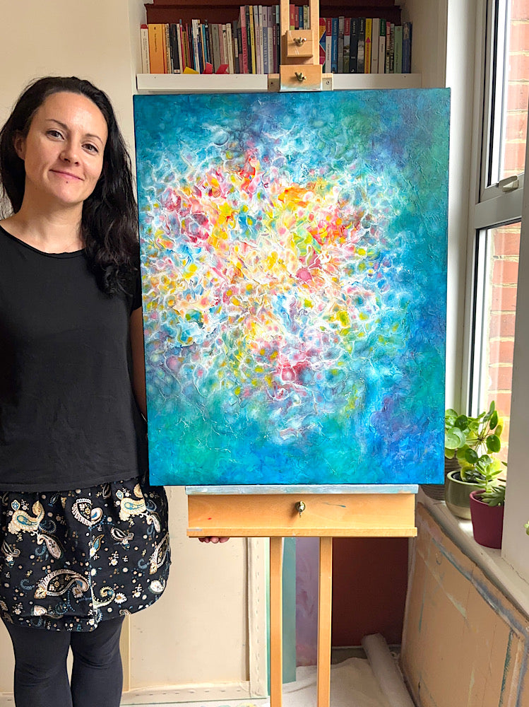 'Every Hue Unfolds' - Painting on Canvas
