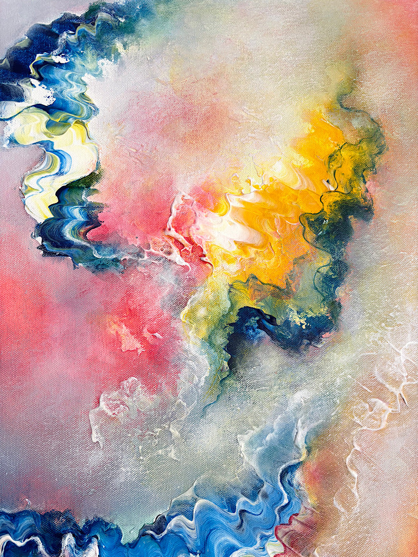 Vibrant abstract painting 