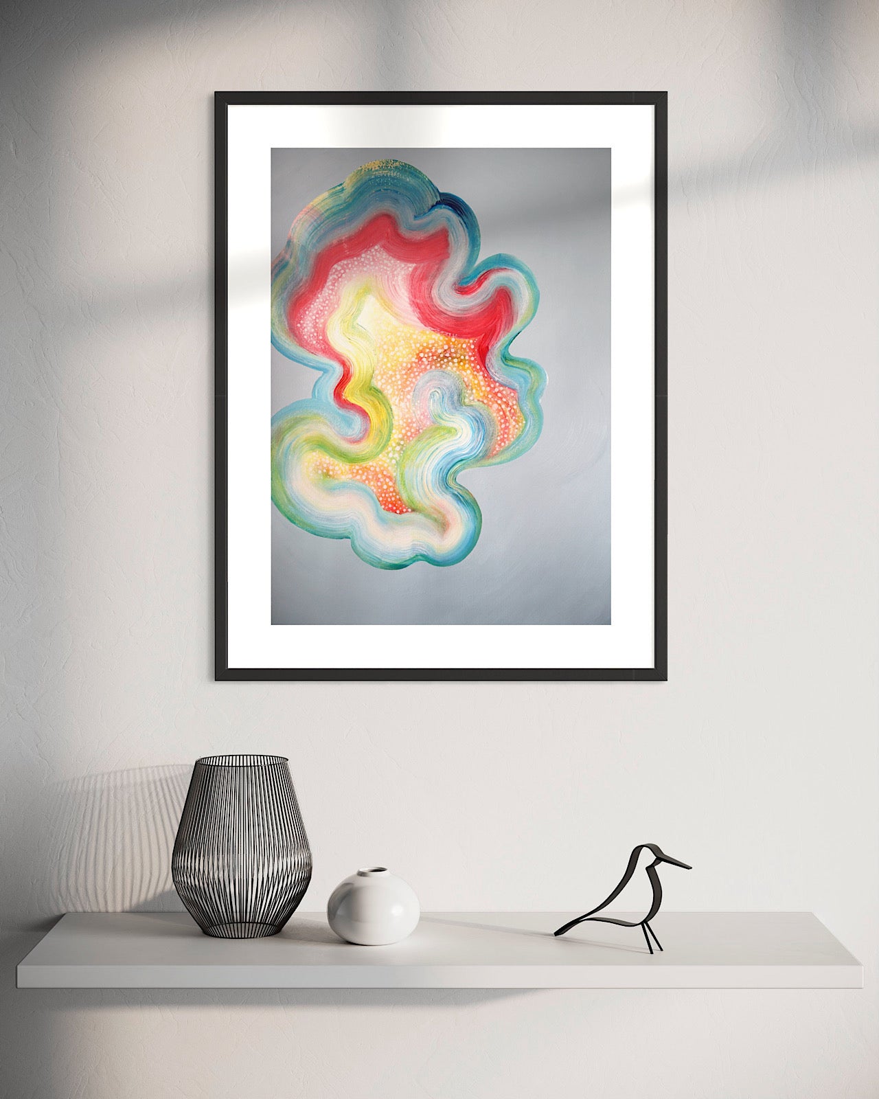 Rainbow painting to add a pop of colour to your home