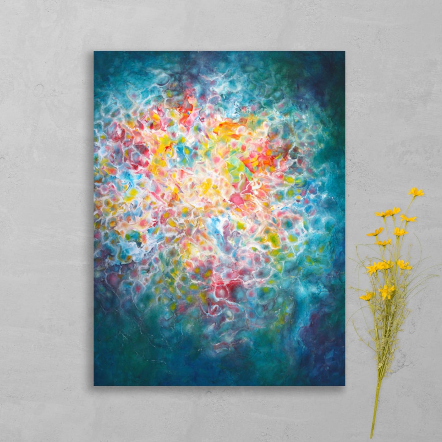 Warm glow uplifting wall art