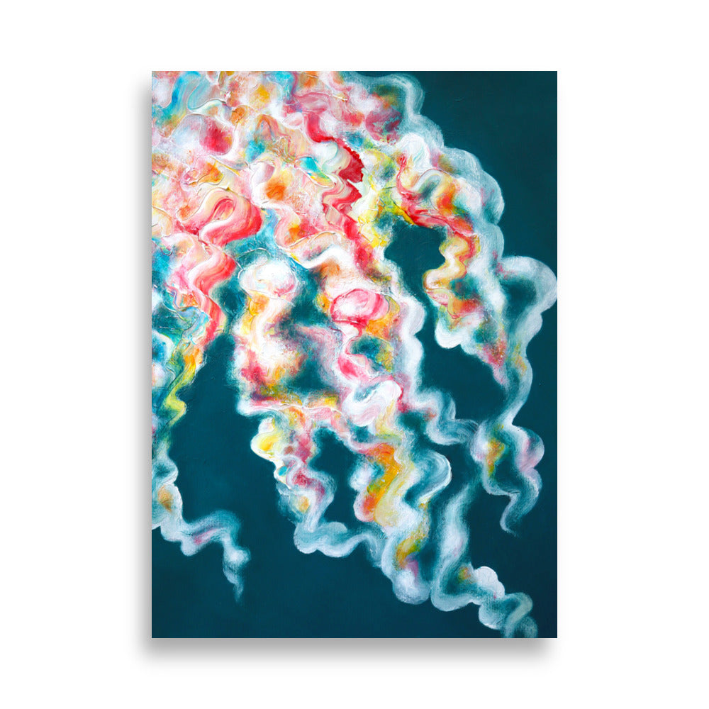 Flowing abstract art