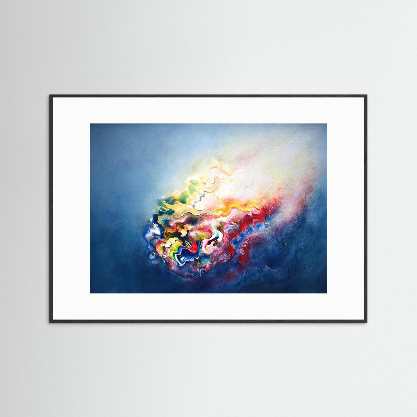 Warm glowing light abstract art